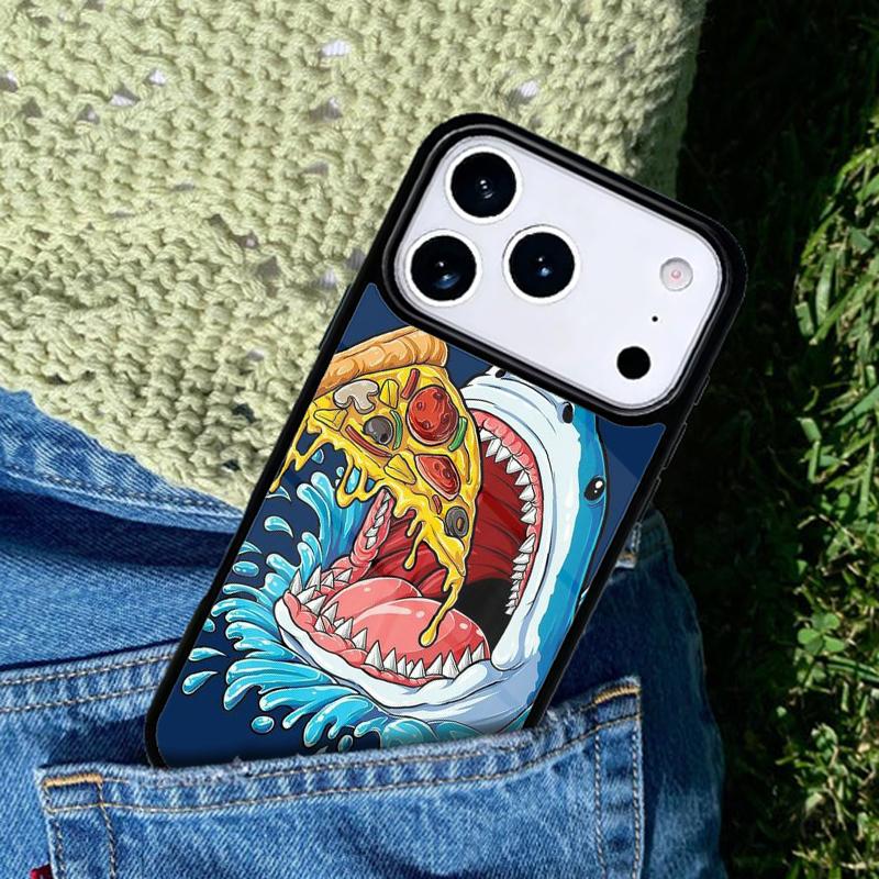 Cartoon Shark Phone Case Cover for IPhone 11 12 13 14 15 16e 17 Pro Max Coque for IPhone 17 Air