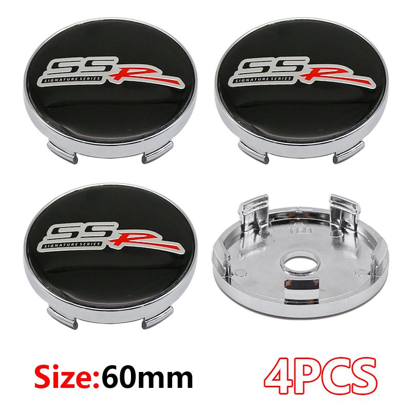 4Pcs ABS+Aluminum 60mm Emblem Car Wheel Hub Center Cap Car Parts For Chevrolet Cruze Captiva Lacetti Spark Aveo Orlando Camaro