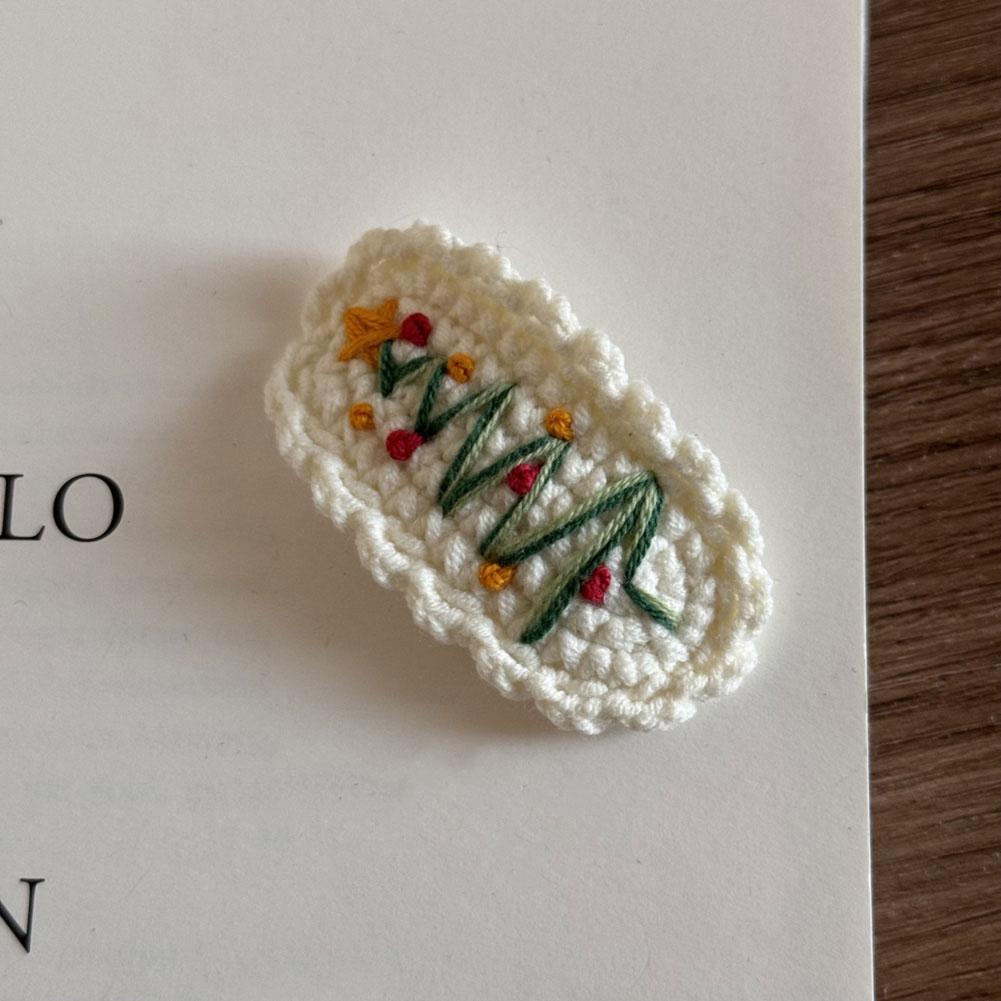 Christmas Series Hair Clips Winter Wool HairPins Christmas Tree BB Clips for Woman Girls Sweet Barrettes Children Cute Headdress