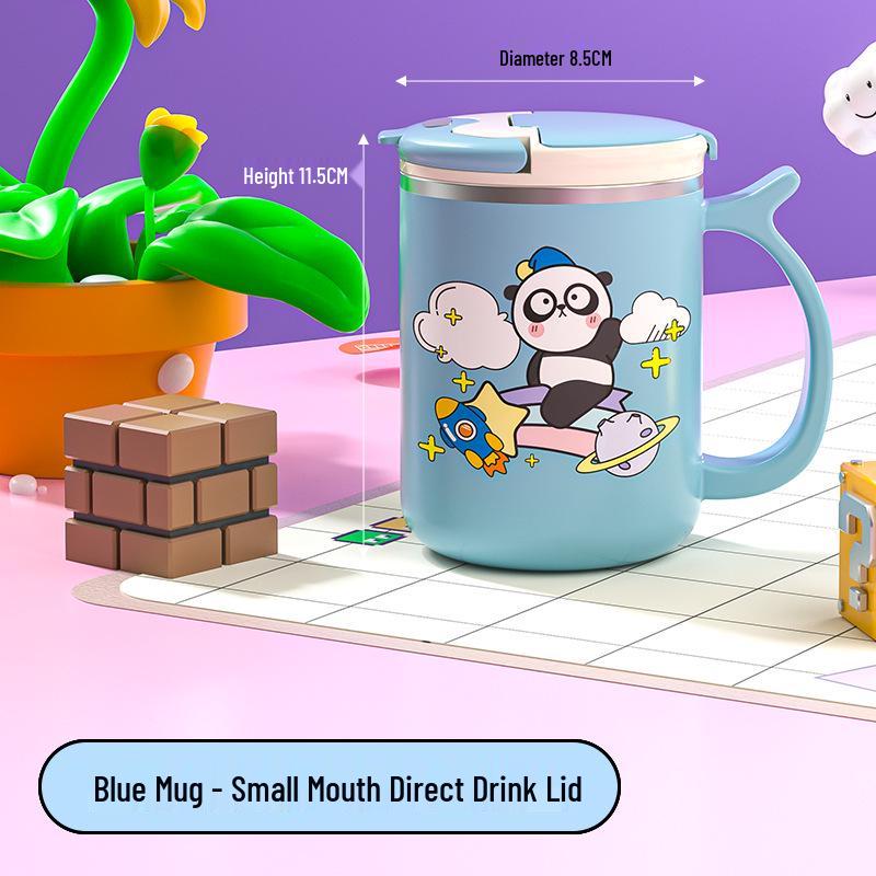 Beerus Double-Layer Insulated Mug with Lid and Tea Infuser - Leak and Dust Proof Office Cup