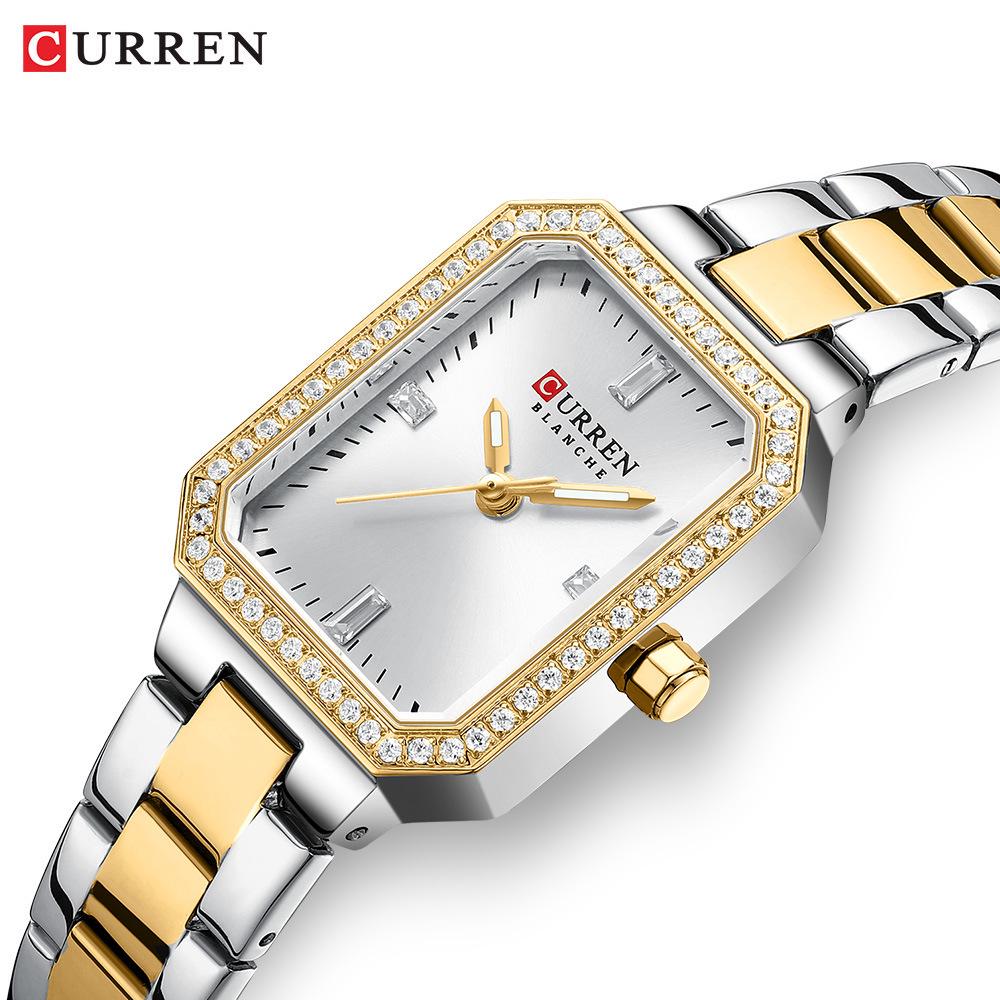 Orologio da Polso al Quarzo Curren 9102 da Donna con Cinturino in Acciaio