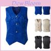Stylish Brocade New Mens Vest Waistcoat With Elegant Gothic Punk Design For Any Occasion