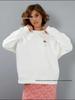 American Chic Wine Glass Print Oversize Hoodie - Versatile, Fashionable, and Concealing Pullover