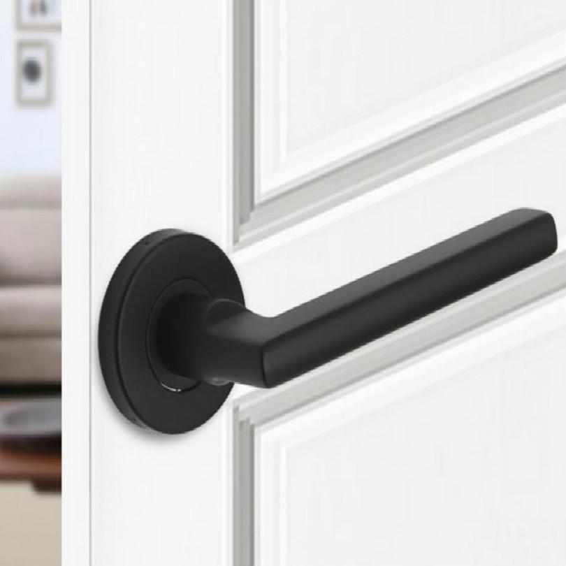 

1PC Door Handles for Interior Doors Indoor Room Barn Wooden Door 304 Stainless Steel Handle Without Lock