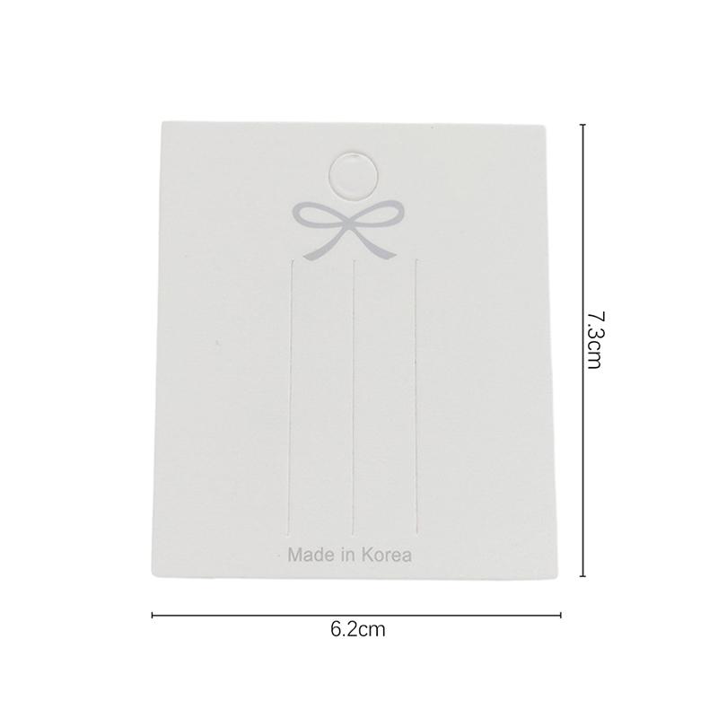 50Pcs Cute Bow Hair Clip Card Jewelry Packaging Bag Card Paper Hair Clip Display Card Hair Accessories Packaging Cardboard