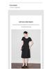 Elegant Checkered Beaded Waist-Hugging Women's Dress