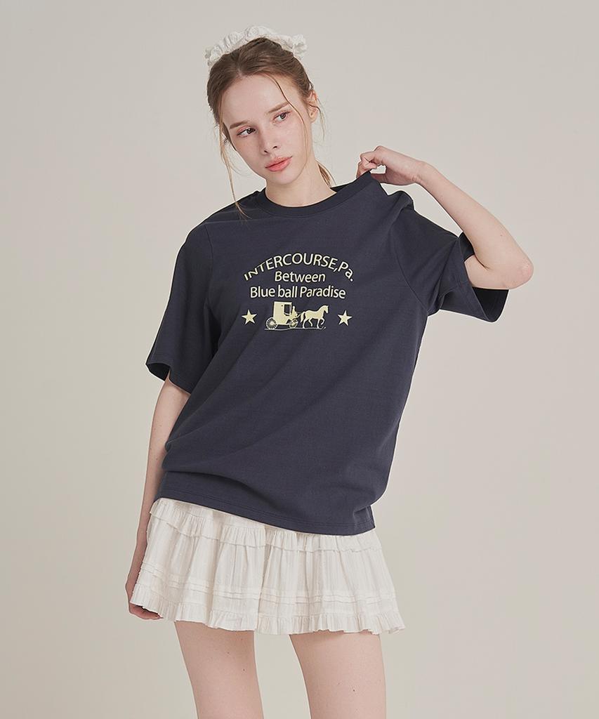 Iteoneolmomeonteu Paradise T-Shirt _ Navy
