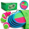 MUKI Catch Ball Toy with Velcro Strap Set (4 Rackets + 4 Balls) for Boys, Elementary School Students, Parent-Child Outdoor Play, Park Gift, Ages 3,