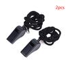 2/5/10Pcs High Quality Black Whistle For Sports Football Basketball Referee Training Outdoor Survival Whistle With Lanyard