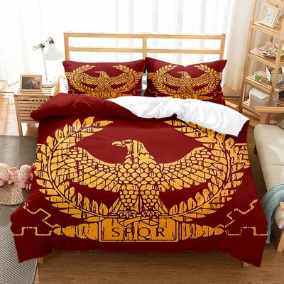 SPQR Empire Romain Ensembles de Literie Housse de Couette Housses de Couette Avec Taie d'Oreiller Imprimé 3D Couette Linge de Lit