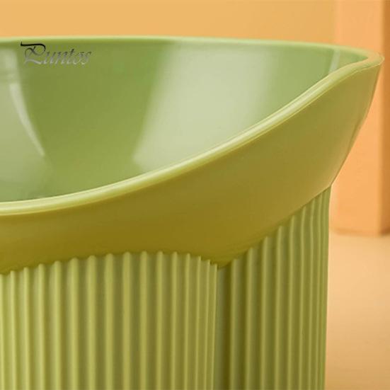 Macaron Color Pet Bowl Dog Cat with Raised Stand Food Water Feeder Protect Cervical Vertebra Backflow Prevention Elevated