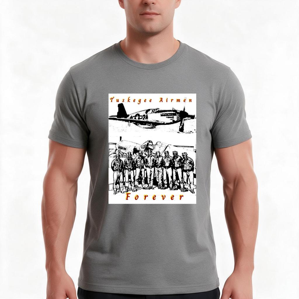 Tuskegee Airunisex TShirt Summer Casual Cotton Tee Oversized Streetwear Tops Vintage Graphic Print Loose Fit Short Sleeve