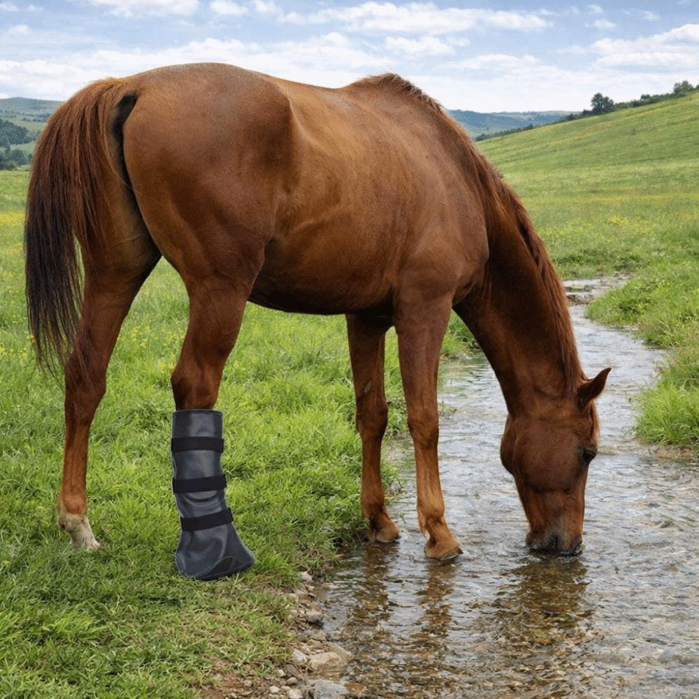 With Elastic Band Hoof Soaking Boot Adjustable Horse Hoof Boots Hoof Waterproof Bag  Stables