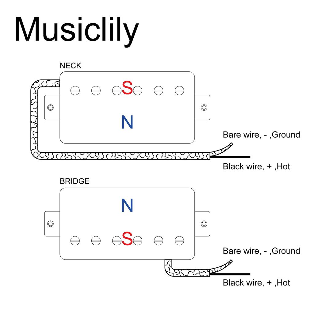 Musiclily Pro Alnico 5 Guitar Humbucker Set for Les Paul Electric Chrome LP-PAF Pickups, Neck/Bridge 7.8K/8.8K Guitars,