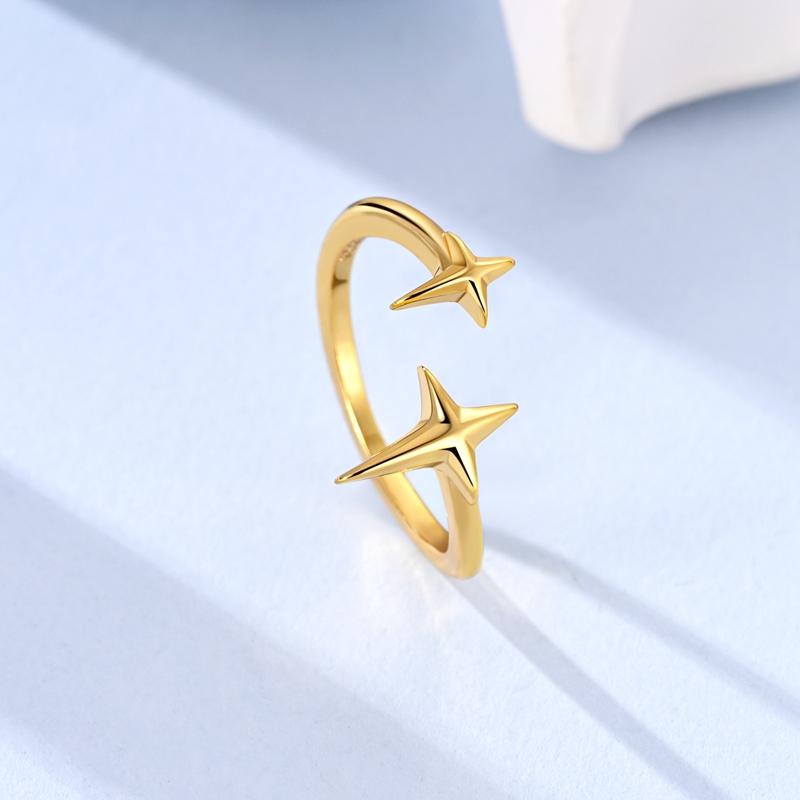 925 Silver Rings Gold Color Sparking Popular LOVE Wedding Ring Certified Women Engagement Jewelry Anniversary Gifts