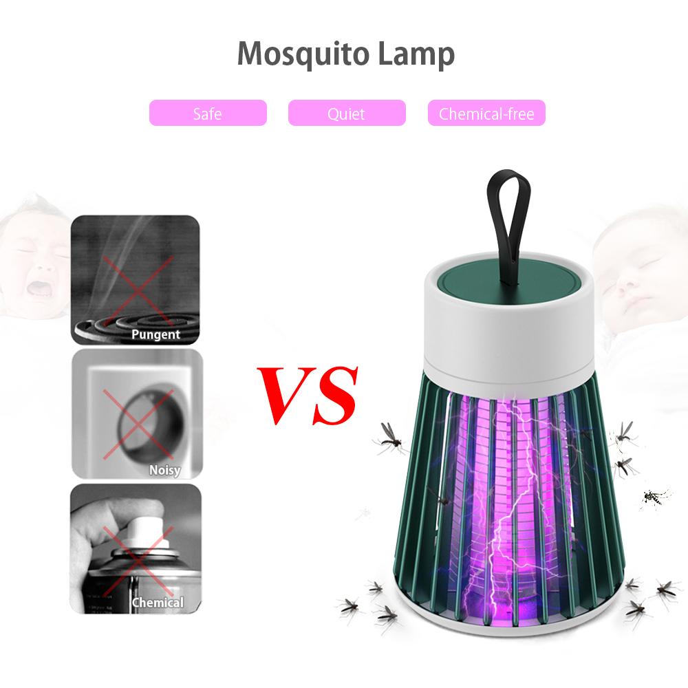 Mosquito Trap Zapper Portable Mosquito Killing Lamp Electric Mosquito Lamps USB Power Supply