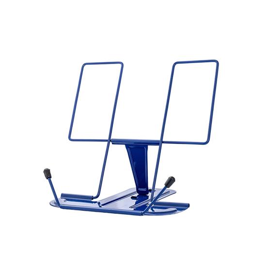 Foldable Iron Book Stand Adjustable Holder with Non-Slip Base Portable Desktop Stand for book, Sheet Music & Office Study C