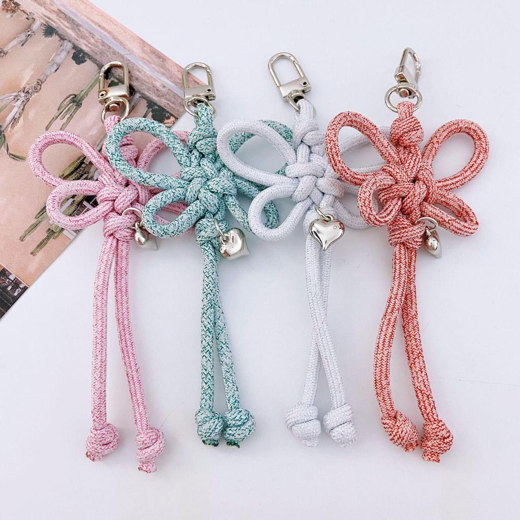 Miu-Stil Bunter Handgemachter Chinesischer Knoten Schlüsselanhänger Ornament