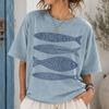 Coastal Fish T-Shirt and Kids Tshirt, Nautical Ocean Graphic Tee, Washed Seafood Shirt and Kids Tshirt, Fisherman Gift