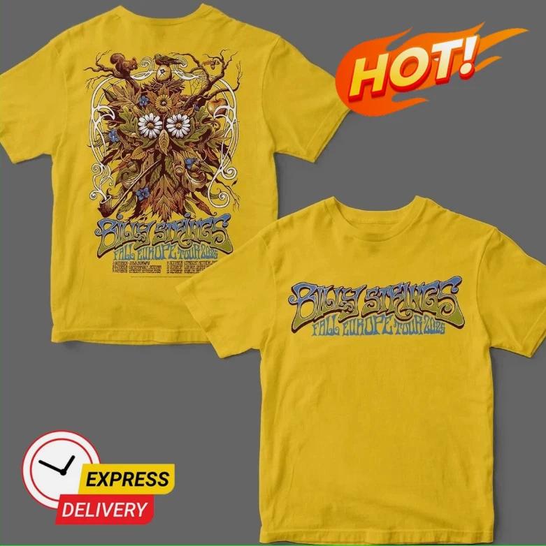 Billy Strings Fall Europe 2025 Daisy T-Shirt 2 Sided S