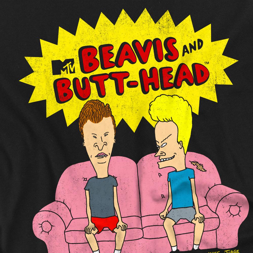 Beavis & Butthead Mens Couch OG Logo T-Shirt