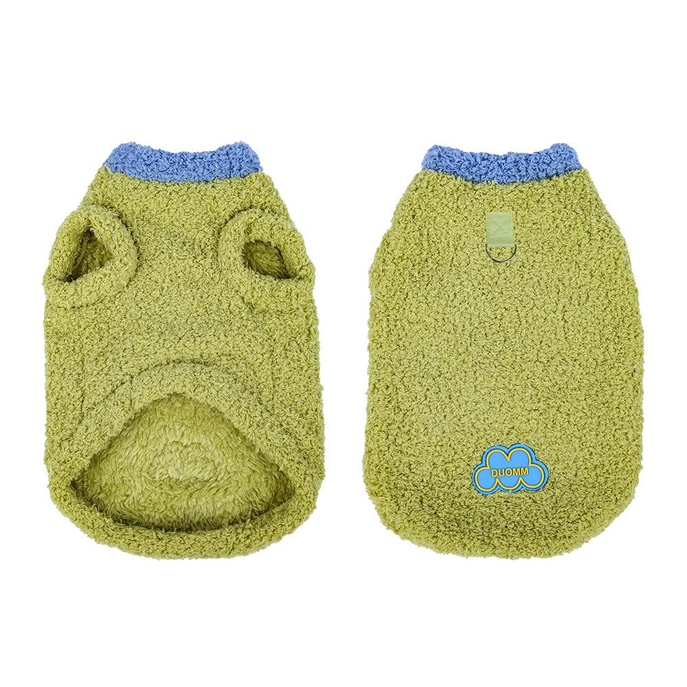 New Cat Clothes, Winter Thickened Warm Cat Clothes Embroidered Plush Pet Clothes