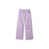 Casual Tie-Dye Waistband Straight Leg Multi-Pocket Work Pants Women Pants Lavender L423W134-00H6