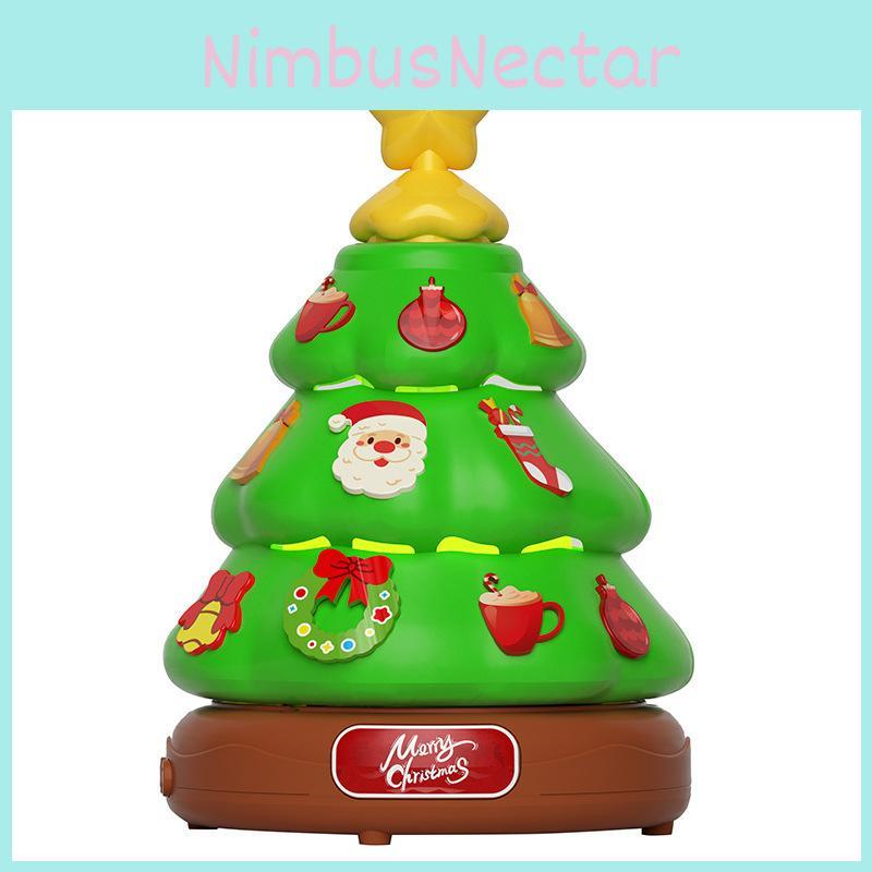 Automatic Christmas Tree Bubble Toy With Rotating Lights For Family Fun