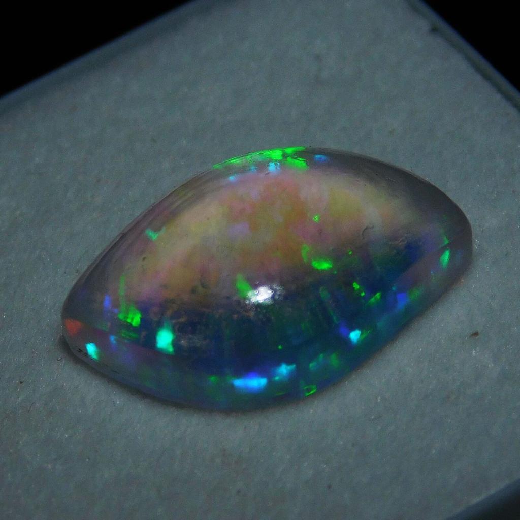 Lab Created Doublet Opal Cabochon 13 Ct Fabulous Certified Loose Gemstone
