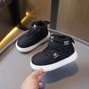 Toddler Boys High Top Sneakers Kids Velcro Casual Board Shoes Non Slip Lightweight Children Sport Walking Footwear