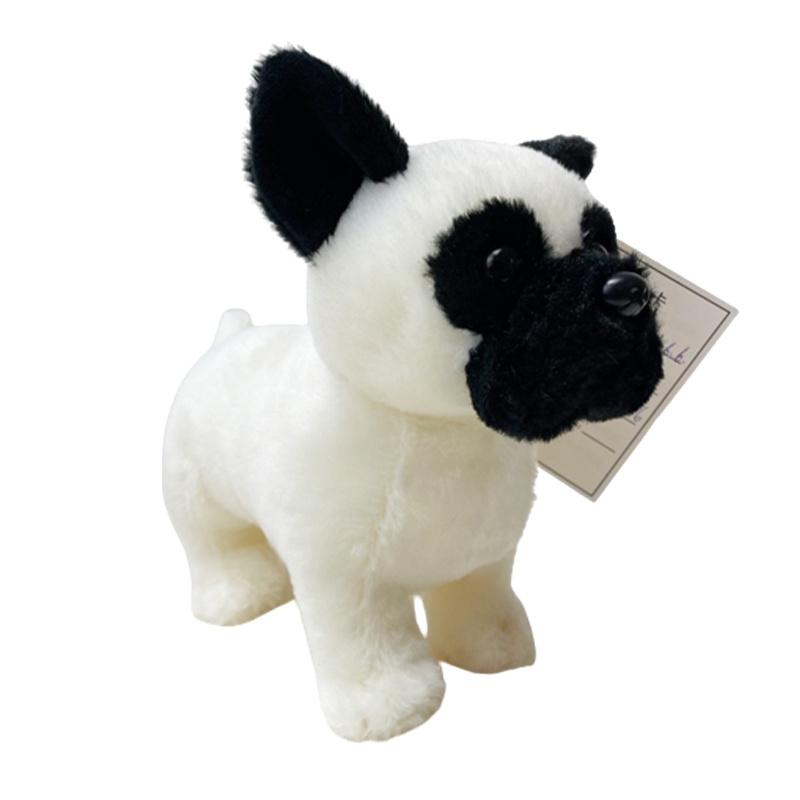 Cute Bull Terrier Plush Toy For Kids Soft And Cuddly Stuffed Animal Pet Doll Stock)