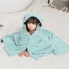 Children's Hooded Coral Fleece Bathrobe - Absorbent Baby Towel Wrap for Bath & Swim