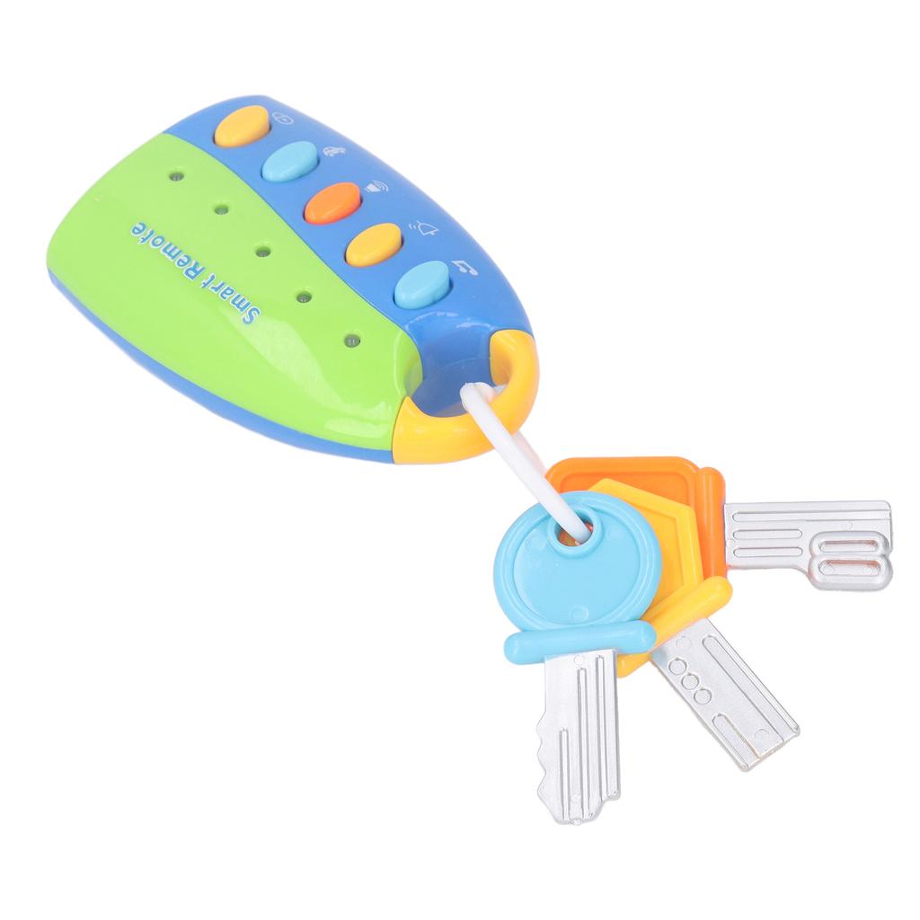 Remote Key Toy Simulation Educational Multifunctional Baby Car Key Toy with Music Light for Toddler