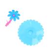 Silicone Lid Dustproof Hot and Cold Beverage Cup Cover with Flower Shape Handle for Kitchen