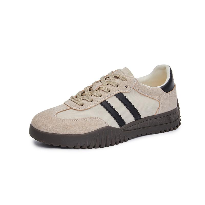 Genuine Leather German Training Shoes Women's 2025 Spring New Retro Sports Shoes Platform-soled Heightening Forrest Gump Shoes Versatile Casual Women