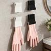 Space Saving Dishwashing Glove Hook Wall Mounted Rubber Glove Placement Rack  for Bathroom