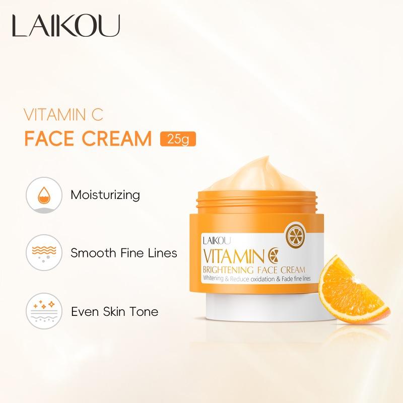 LAIKOU Vitamin C Whitening Cream Remove Freckle Blemish Brighten Moisturizing Face Cream 25g