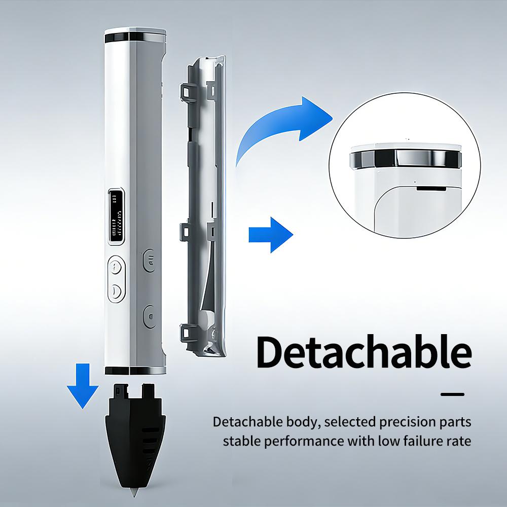 3D Printing Pen Professional 3D Print Pen Competition Level OLED Display With PLA Filament 3D Doodling Making Detachable Design