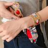 Europe American Style Ethnic Style Wristband Metal Bohemian Scarf Bangle  Decoration
