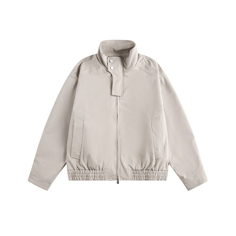 Dream Made American-Style Stand-Up Collar Zipper Workwear Coach Jacket Men's Boxy Short Flight Couple Jacket