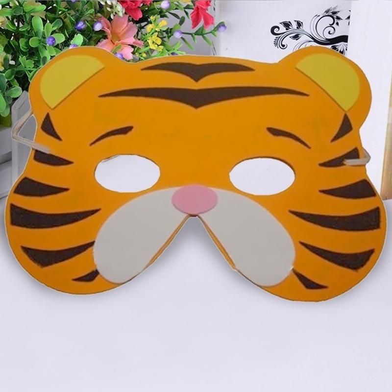 12 unids/set máscaras de animales para niños todas las ocasiones bolsa de fiesta de cumpleaños juguetes de relleno de espuma