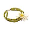New Handmade Beaded Large Flower Choker Necklace Exaggerated Flower Resin Earrings