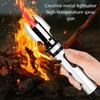 Powerful Windproof High-temperature Lighter with A Red Flame A Metal Body for Outdoor BBQ Cooking and Cigar Accessories