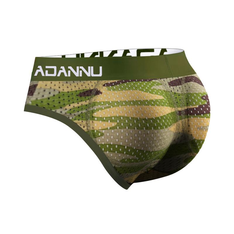 Herren Unterwäsche Mesh Dünne Po-Lifter Slips, Plus Hüftpolster Weiche Falsche Po-Hüften Atmungsaktive Slips, Herren Sportunterhosen Bequem