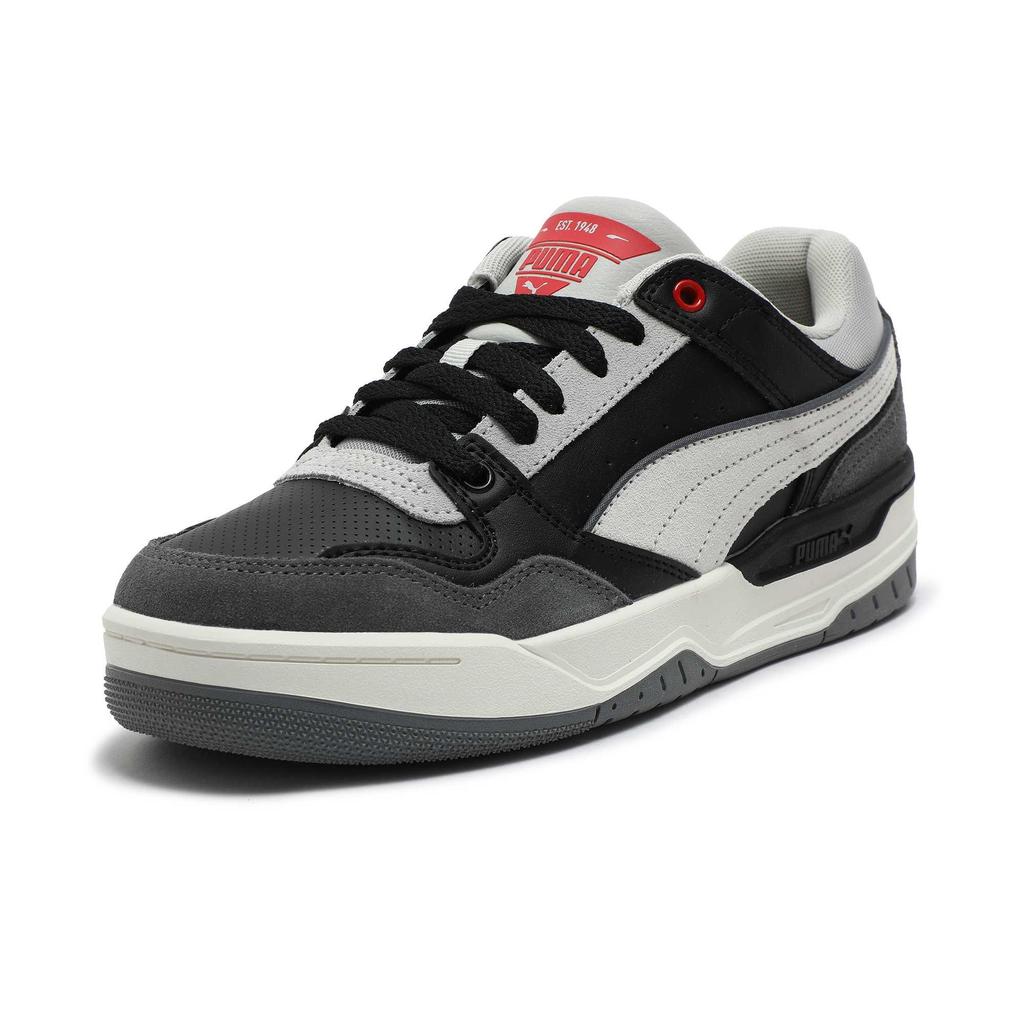 Puma Rebound Fabric Synthetic Leather Comfortable Shock Absorption Low-Top Sneakers Unisex Sneakers Black Gray 400214-03