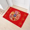 Red Thick Spring Festival Chinese Floor Bedroom Door Porch Mat Carpet Rug