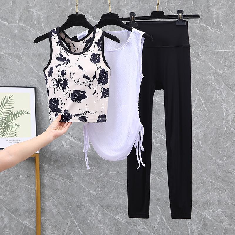 2025 Euro-American High-Intensity Shockproof Yoga & Sports Vest Pilates Set
