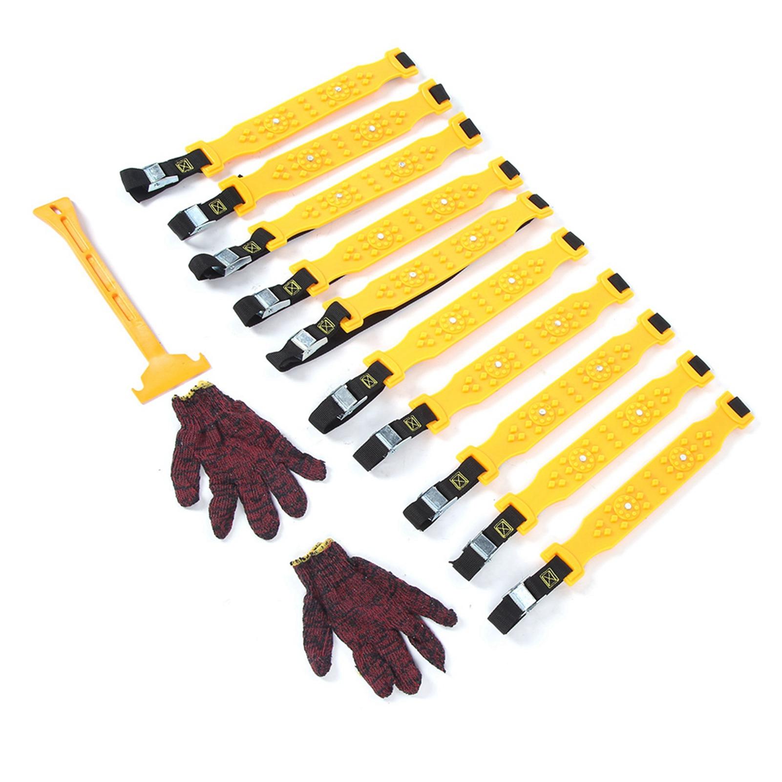 10pcs Car Truck Driving Security Tire Chian for Outdoor Winter Snow Mud Anti‑Skid