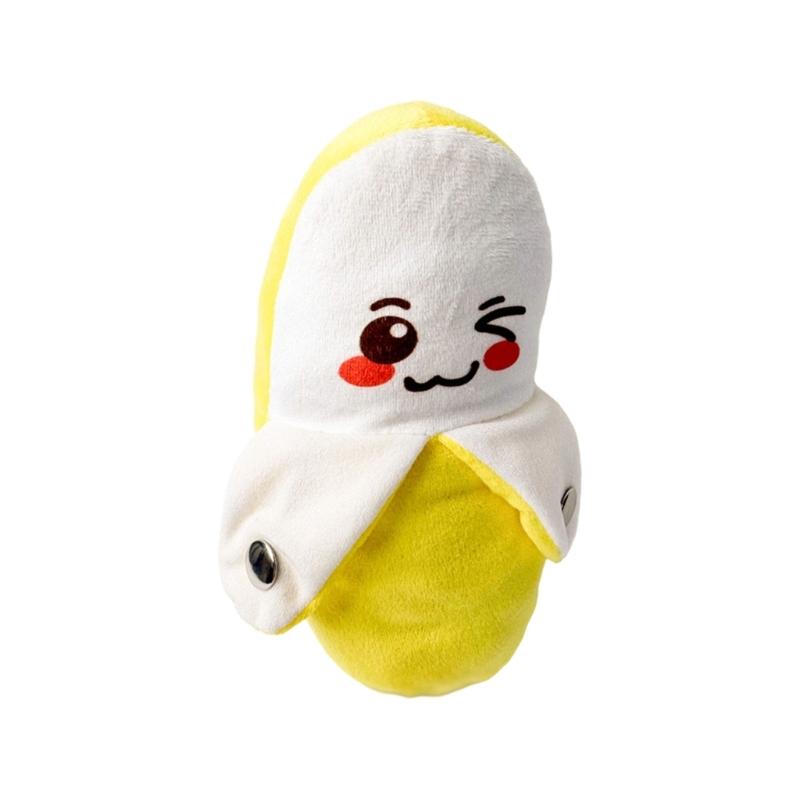 Musical Banana Plush Toy With 16 Songs, Rhythm Response, Light Sound Dancing Effects, Soft Banana Plush Character For Kids Birth