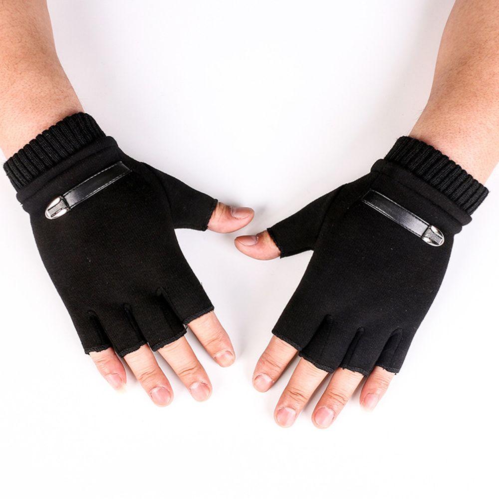 Color Suede Leather Autumn Winter Gloves Road Bike Gloves Men Cycling Gloves Outdoor Sports Gloves